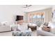 Spacious living area featuring white furniture and ocean views at 16500 Gulf Blvd # 352, North Redington Beach, FL 33708