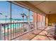 Spacious balcony with breathtaking ocean and pool views at 16500 Gulf Blvd # 352, North Redington Beach, FL 33708
