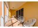 Bright balcony with patio furniture and ocean view at 16500 Gulf Blvd # 352, North Redington Beach, FL 33708