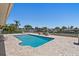 Backyard pool on a sunny waterfront with a private dock at 4380 44Th S St, St Petersburg, FL 33711