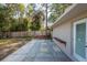 Private backyard patio with wood bench at 10531 Marysville St, Spring Hill, FL 34608