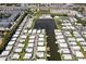 Aerial view of a large mobile home community near the water at 18675 Us Highway 19 N # 488, Clearwater, FL 33764