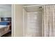 Small bathroom with shower and tub at 18675 Us Highway 19 N # 488, Clearwater, FL 33764