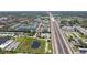 Aerial view of highway and surrounding neighborhoods at 18675 Us Highway 19 N # 488, Clearwater, FL 33764