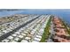 Aerial view of a large waterfront mobile home community at 18675 Us Highway 19 N # 488, Clearwater, FL 33764