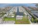Aerial view of community with many homes and waterfront access at 18675 Us Highway 19 N # 488, Clearwater, FL 33764