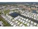 Aerial view of waterfront community with many homes and canals at 18675 Us Highway 19 N # 488, Clearwater, FL 33764