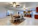 Open concept dining area with a view of the kitchen at 5220 Butterfly Shell Dr, Apollo Beach, FL 33572
