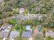 Aerial view of property near park and residential neighborhood at 1016 Beachwood Ave, Clearwater, FL 33759