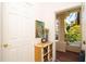 Bright and airy entryway with decorative accents at 4630 Mirabella Ct, St Pete Beach, FL 33706