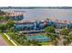 Aerial view of the community highlighting its waterfront location at 5281 Isla Key S Blvd # 206, St Petersburg, FL 33715