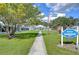 Pathway leading to the Betmar Club House No.2 at 5330 Vera St, Zephyrhills, FL 33542
