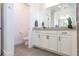 Clean bathroom with a single vanity and toilet at 5625 Del Coronado Dr, Apollo Beach, FL 33572