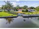 Spacious backyard with direct water access, perfect for boating and enjoying waterfront living at 853 Seacrest Dr, Largo, FL 33771