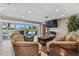 Bright living room with water views and comfortable seating at 853 Seacrest Dr, Largo, FL 33771