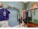 Spacious walk-in closet with shelves and hanging rods at 12902 Payton St, Odessa, FL 33556