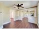 Living room with hardwood floors and decorative columns at 2905 N 13Th St, Tampa, FL 33605