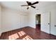 Well-lit bedroom with double-door closet and wood flooring at 2905 N 13Th St, Tampa, FL 33605