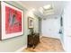 Bright entryway with hardwood floors and modern art at 3507 Bayshore Blvd # 1003, Tampa, FL 33629