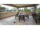 Relaxing patio with table and chairs, perfect for outdoor dining at 3507 Bayshore Blvd # 1003, Tampa, FL 33629