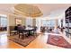 Spacious living and dining area with hardwood floors and water views at 3507 Bayshore Blvd # 1003, Tampa, FL 33629