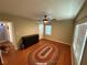Serene bedroom with neutral tones, hardwood floors, and ample natural light at 3715 W Santiago St, Tampa, FL 33629