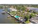 Waterfront home with a pool and private dock at 5031 W San Miguel St, Tampa, FL 33629