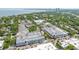 Aerial view of condo in a commercial area with large retail buildings and parking garages at 403 S Oregon Ave, Tampa, FL 33606