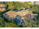 Overhead view of the property, highlighting the house and pool at 602 Guisando De Avila, Tampa, FL 33613