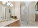 Modern bathroom with a large shower and updated vanity at 602 Guisando De Avila, Tampa, FL 33613