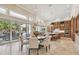 Large kitchen with island, breakfast nook, and access to backyard at 602 Guisando De Avila, Tampa, FL 33613