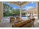Relaxing poolside patio with comfortable seating at 602 Guisando De Avila, Tampa, FL 33613