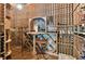 Impressive wine cellar with extensive built-in racking and tasting area at 602 Guisando De Avila, Tampa, FL 33613
