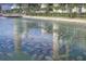 Many manatees in a clear waterway, near industrial buildings at 555 Calico Scallop St, Ruskin, FL 33570