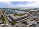 Aerial view highlighting building location and amenities at 6363 Gulf Winds Dr # 437, St Pete Beach, FL 33706