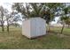 Large storage shed in backyard setting at 8832 Huntsman Ln, Port Richey, FL 34668