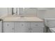 Clean bathroom with a vanity, toilet, and bathtub at 18001 Richmond Place Dr # 734, Tampa, FL 33647