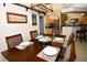 Spacious dining room with a view of the kitchen and backyard at 3204 Stagecoach Trl, Wimauma, FL 33598
