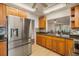 Updated kitchen featuring stainless steel appliances and sleek countertops at 1321 Bluewater Dr, Sun City Center, FL 33573