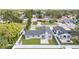 Aerial view of the house and surrounding neighborhood at 7343 Brookview Cir, Tampa, FL 33634