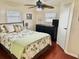 Bright bedroom with a comfortable double bed and ample closet space at 9790 66Th N St # 208, Pinellas Park, FL 33782