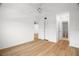 Bright bedroom with a ceiling fan, closet, and wood flooring at 11485 Oakhurst Rd # 322, Largo, FL 33774