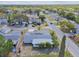 Aerial view of home and surrounding neighborhood at 7511 Tyson Dr, Port Richey, FL 34668