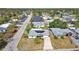 Bird's-eye view showcasing the home's neighborhood setting at 7511 Tyson Dr, Port Richey, FL 34668