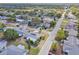 Aerial view of the home and neighborhood at 7511 Tyson Dr, Port Richey, FL 34668