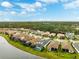 Aerial view of lakefront houses with swimming pools at 8520 Grand Alberato Rd, Tampa, FL 33647