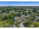 Aerial view of a charming renovated home on a tree-lined street, near the city skyline at 1001 E New Orleans Ave, Tampa, FL 33603