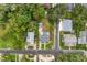 Aerial view highlighting the home's location and neighborhood at 1001 E New Orleans Ave, Tampa, FL 33603