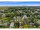 Aerial view of a renovated home nestled in a tree-lined neighborhood, showcasing a modern design at 1001 E New Orleans Ave, Tampa, FL 33603