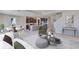 Open living room and kitchen with stylish furnishings at 16021` 7Th E Ave, Bradenton, FL 34212